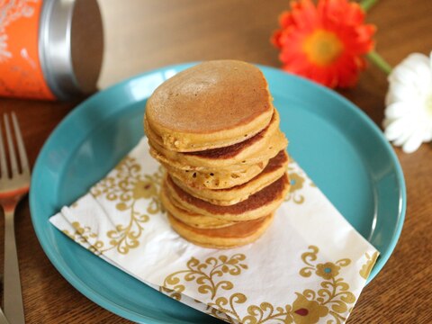 人参を食べる★米粉のキャロットパンケーキ